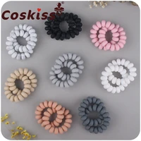 coskiss baby products silicone abacus bead bracelet teether to appease baby silicone abacus bead biting glue teeth toy gift