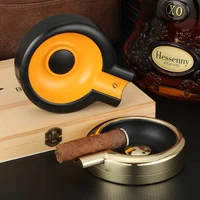 galiner metal portable cigar ashtray 1 cigar stand holder smoking gift box packaging home office hotel tobacco tool