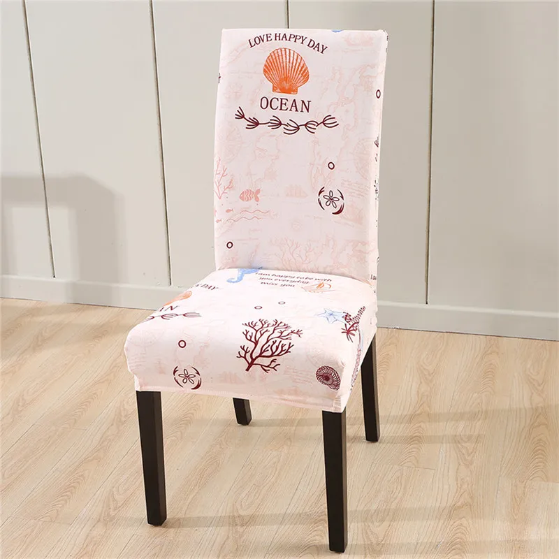 

Dining Chair Covers Banquet Wedding Printing Chair Slipcover Office Chair Home Decoration Removeable Anti-dirty Chair Cover