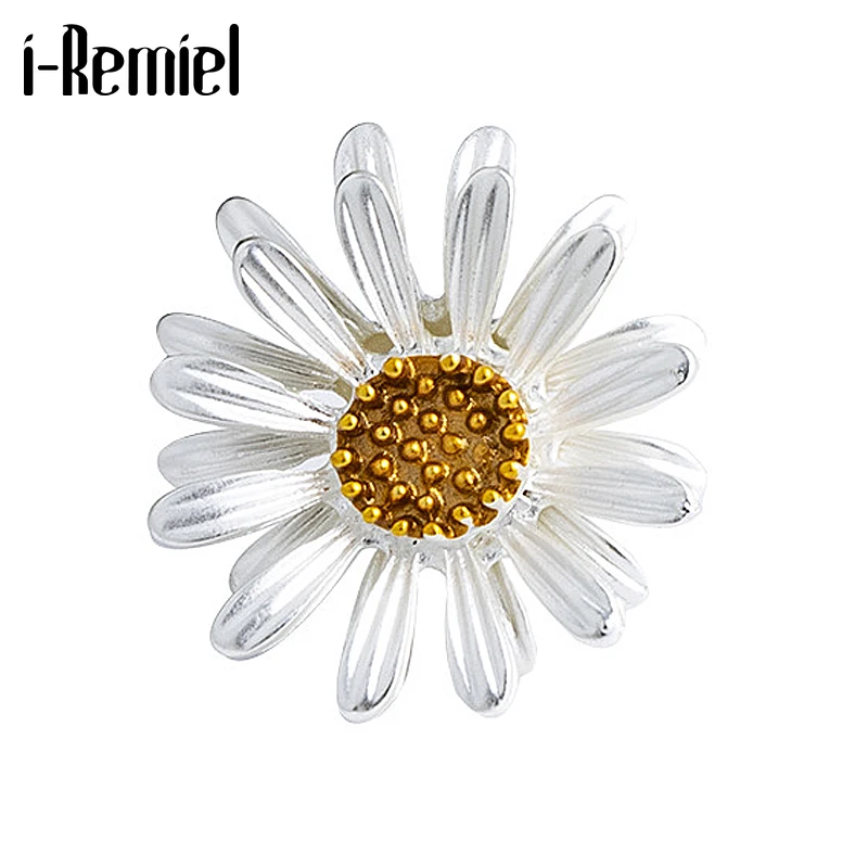 Женская Брошь В Виде Цветка ромашки маленькая брошь в Корейском стиле с