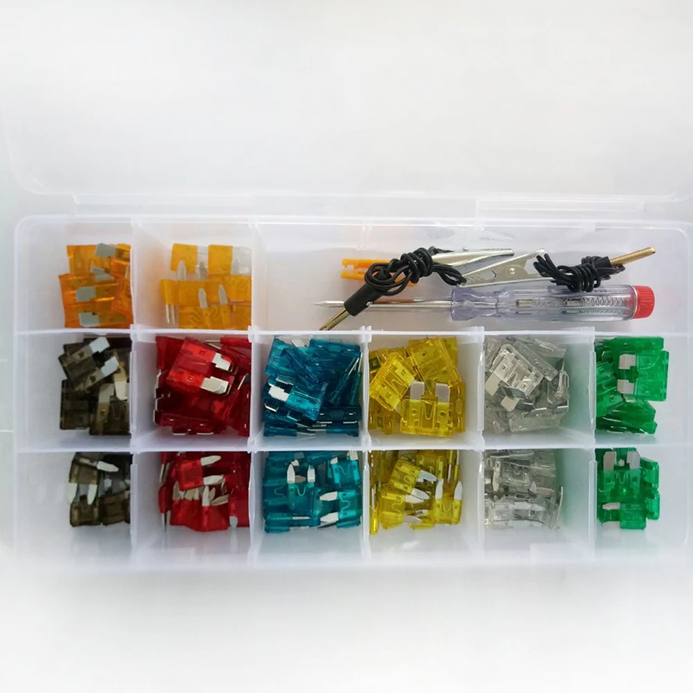 Цветной 220 шт./компл. высококачественный автомобильный предохранитель с лезвием