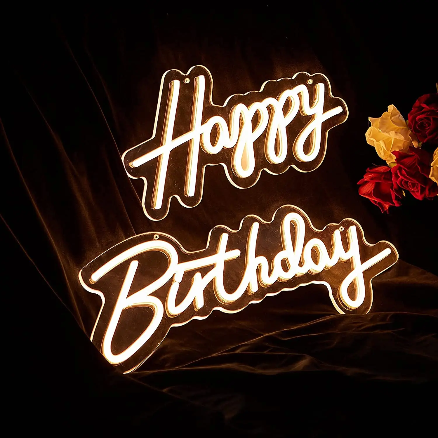 Неоновая вывеска на день рождения для украшения стен светодиодный неоновая
