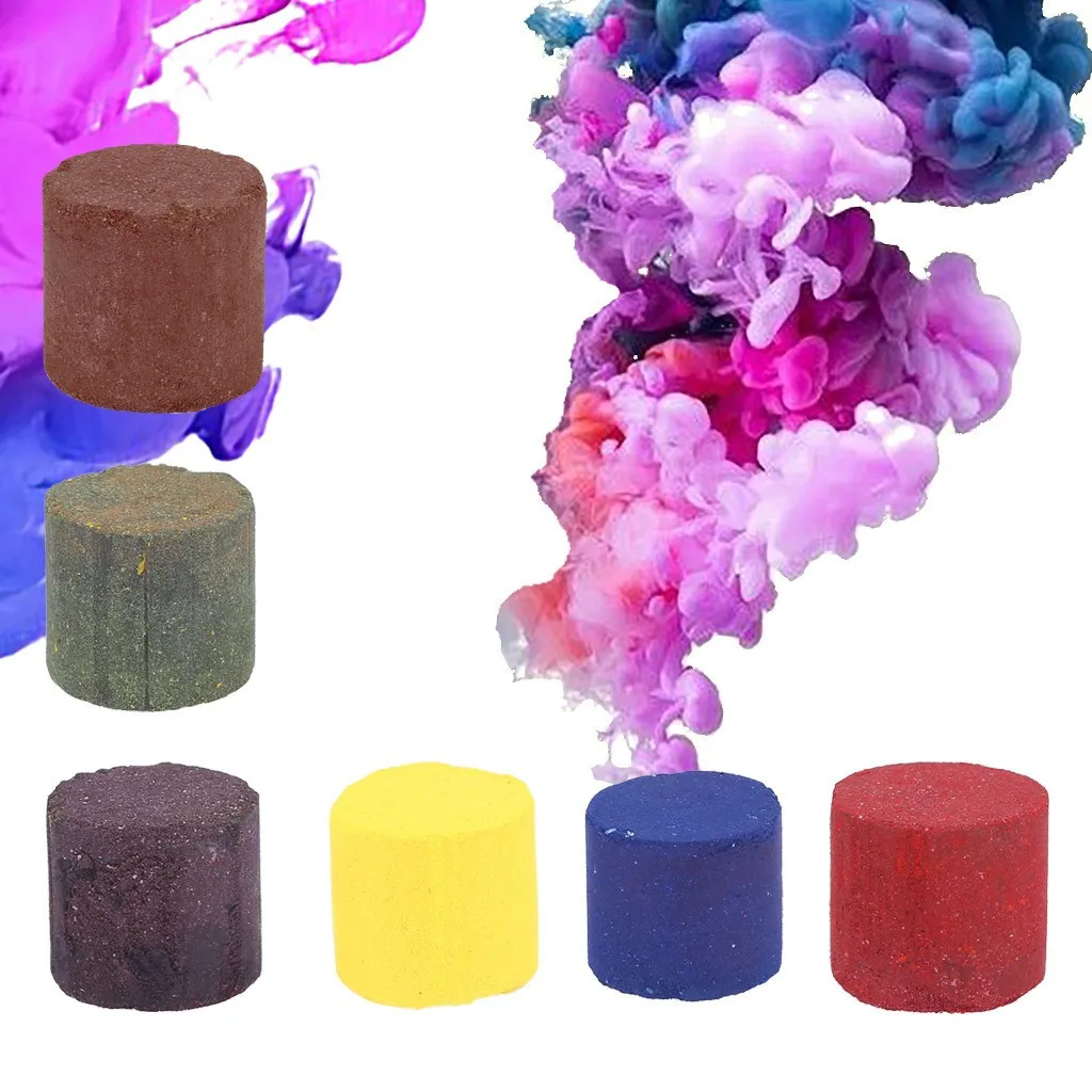 Красочный Дым Туман торт эффект дыма шоу Круглый Бомба фотография помощь DIY