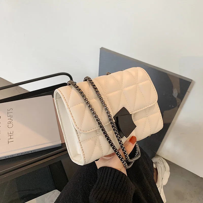 

OLSITTI высококачественные сумки через плечо из искусственной кожи с ромбовидной сеткой для женщин 2020 Новая роскошная модная дизайнерская сум...