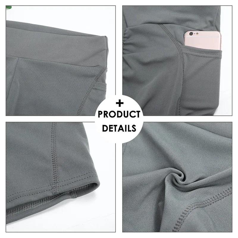 

Women's Casual Tight-fitting Skinny Buttocks Lifting Fitness Sports Elastic Trousers Gym Girl Tights Shorts Female 2021 Fashion