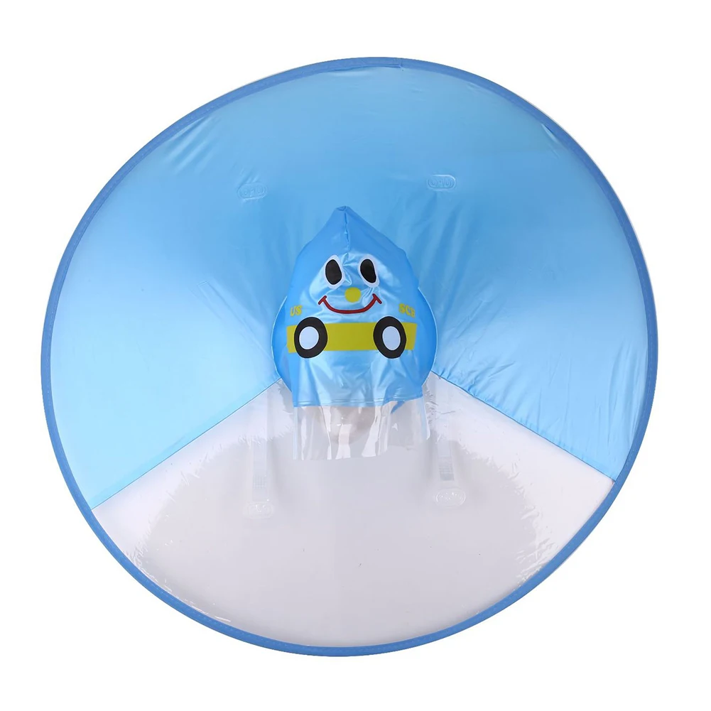 Детский дождевик с летающей тарелкой водонепроницаемый непромокаемый плащ