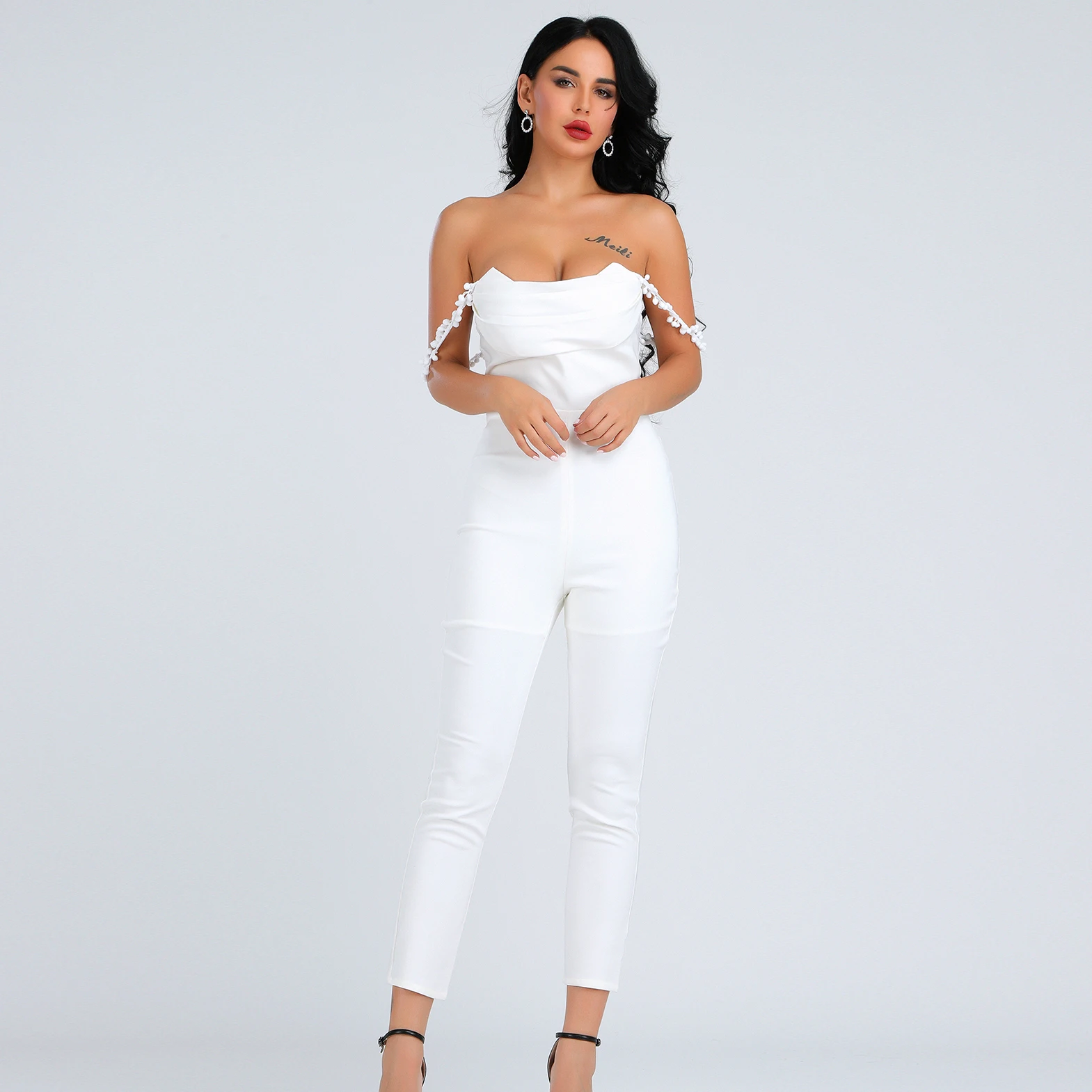 Женские Обтягивающие Комбинезоны облегающие Клубные комбинезоны без рукавов