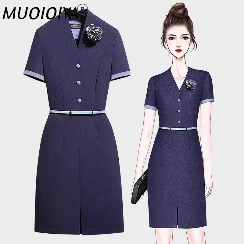 

Приталенные офисные платья для женщин, весна-лето 2021, официальное классическое осеннее офисное Деловое платье OL с V-образным вырезом, женско...