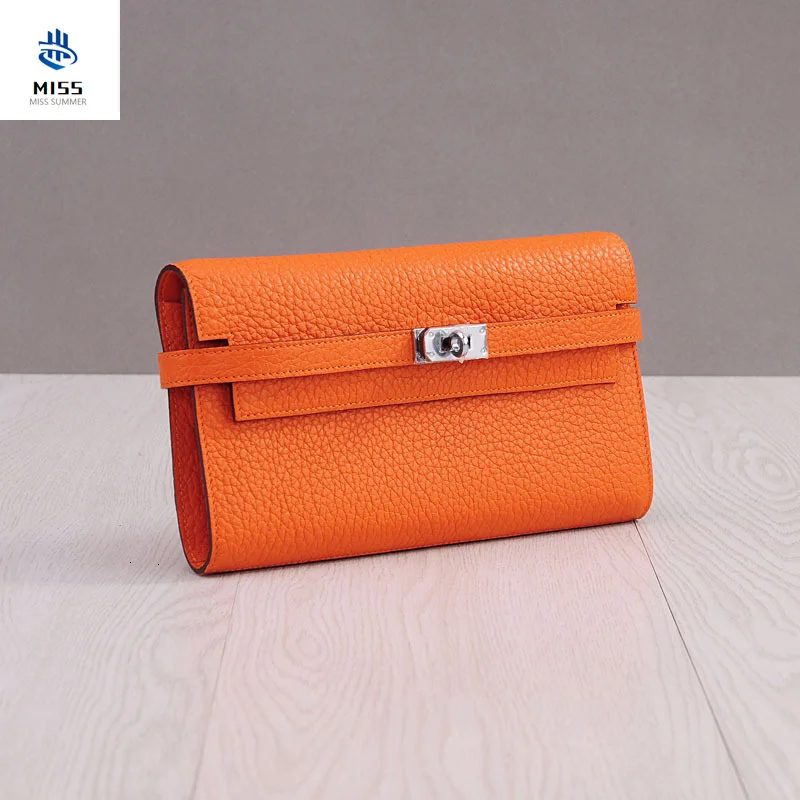 

Специальное предложение! Лаконичный кошелек из натуральной кожи, Женский Длинный кошелек из воловьей кожи с покрытием головы, посылка с руч...