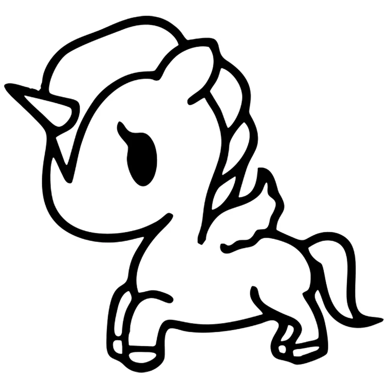 

Unicorn Funny Car Sticker Vinyl Decal Car Auto Stickers for Bumper Rear Window Waterproof and Sunscreen Vinyl Decal,15CM*14CM