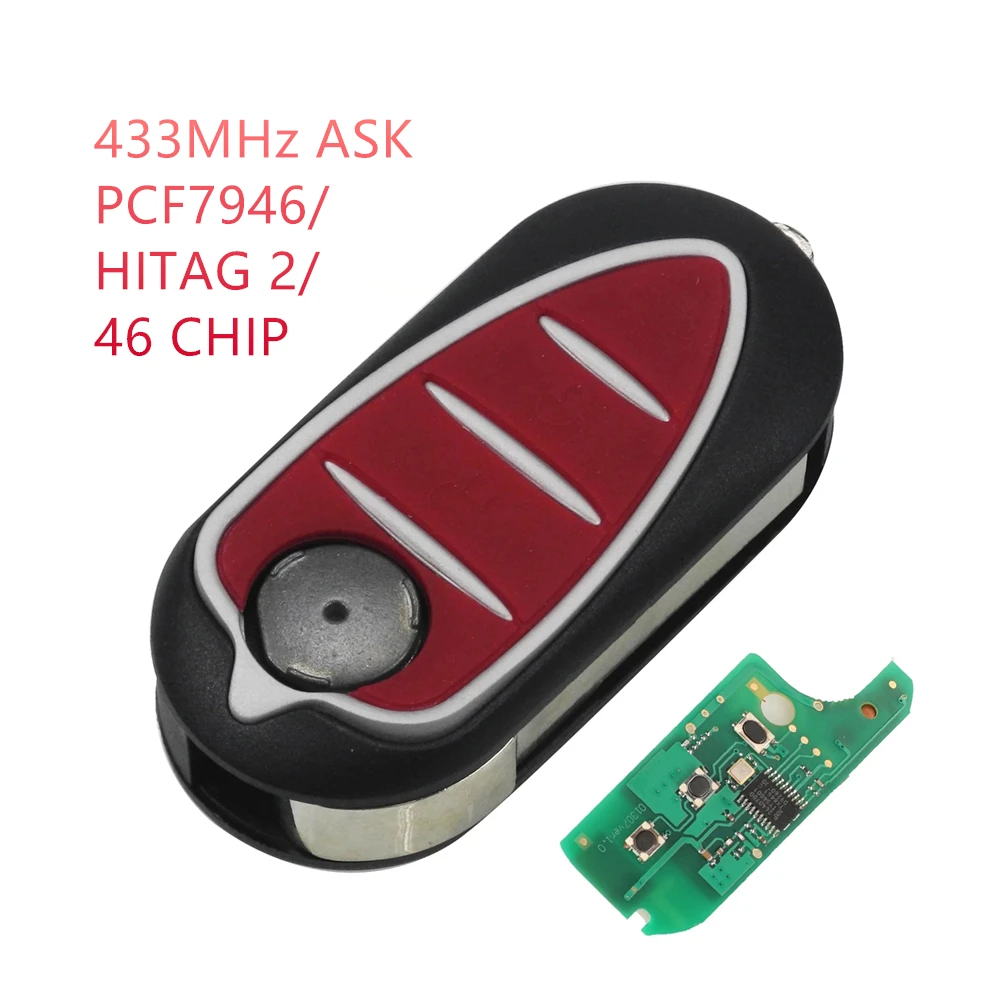 

Дистанционный ключ RIOOAK для Alfa Romeo Giulietta Key 2010- 433MHz 71765806