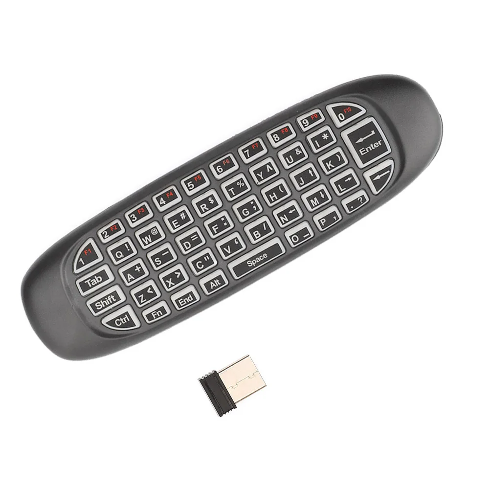 C120 2,4 ГГц Беспроводная Fly Air mouse Русский Английский C120 перезаряжаемая клавиатура гироскоп пульт дистанционного управления для android tv BOX