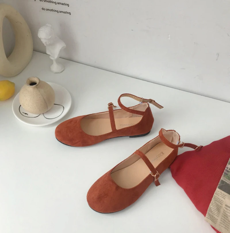 Осенняя женская обувь удобная с двойной пряжкой модная Mary Jane в стиле ретро