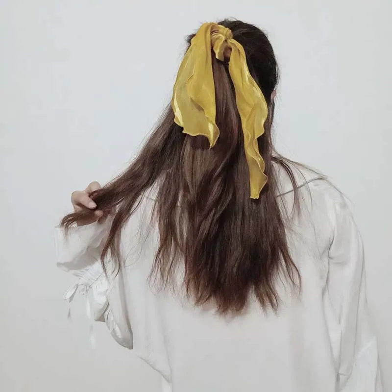 Новинка 2020 шелковое атласное кольцо для волос в европейском и американском стиле