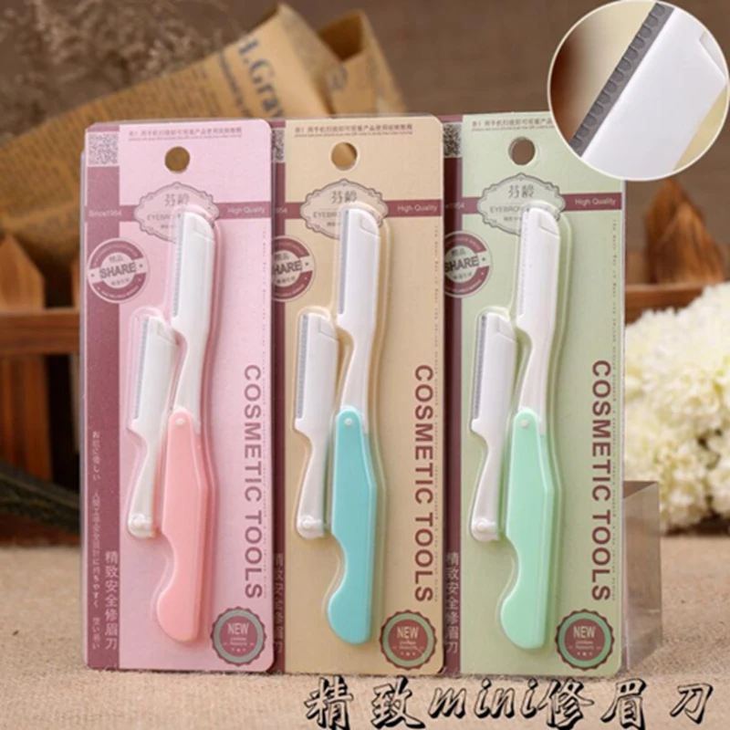 Триммер для бровей складной портативный безопасный острый резьбовой нож из