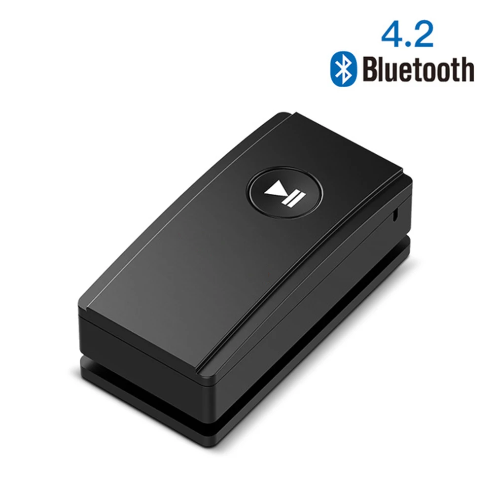 

Портативный приемник Bluetooth 4,2, беспроводной стерео Aux аудиоприемник 3,5 мм, музыкальный адаптер для наушников, наушников, MP3 с зажимом