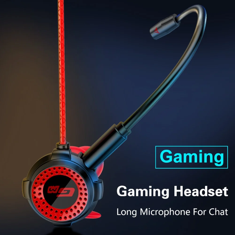 G11-A Universal Wired In-Ear Gaming Earphones For Pubg PS4 CSGO Games Headset With Mic Volume Control PC Gamer | Электроника