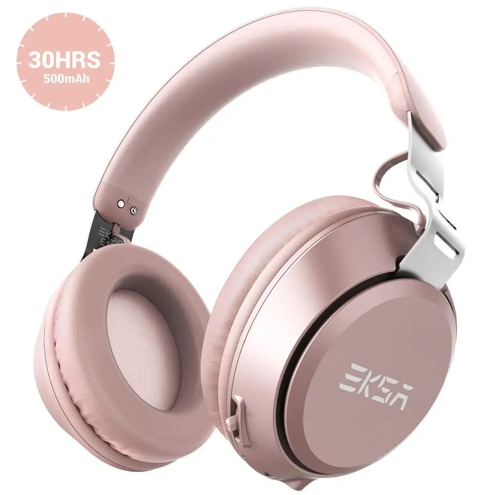 EKSA E100 розовые беспроводные наушники Bluetooth 5 0 с микрофоном встроенная