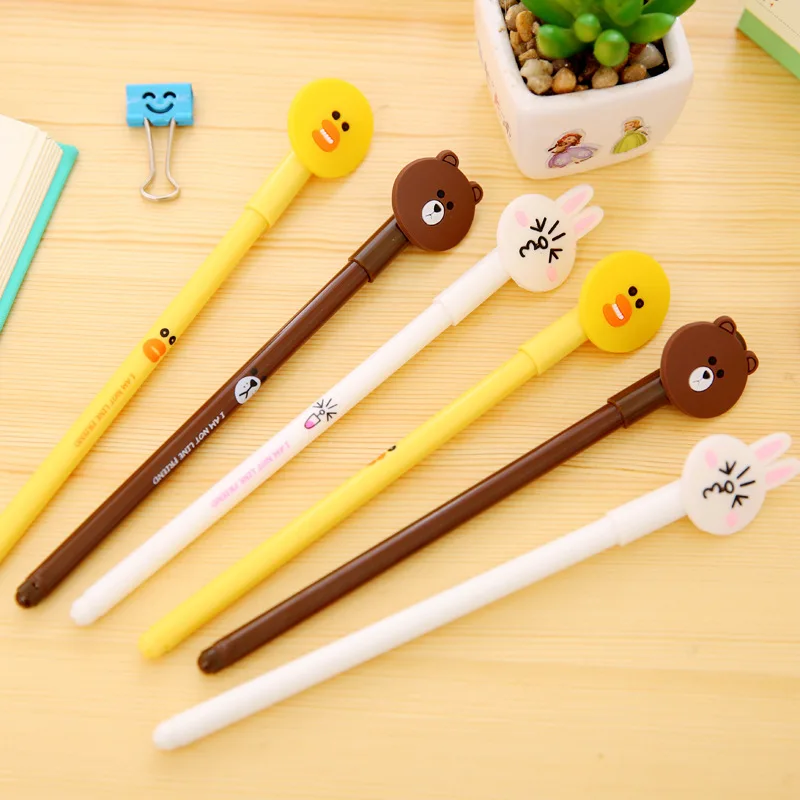 Оптовая продажа Мультяшные животные фрукты диносоар гелевая ручка 0 38 мм 5