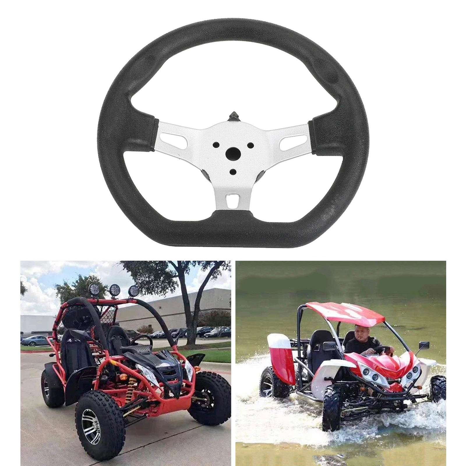 

Replacement Accessories for The Universal 3 Spoke Vehicle Steering Wheel with