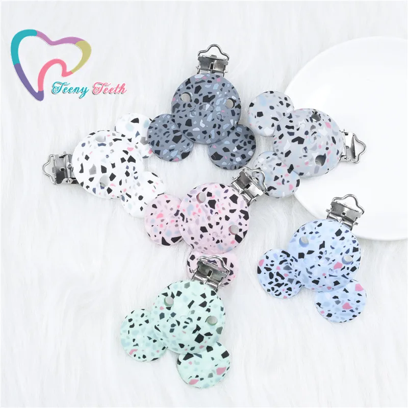 1 шт. зажимы для соски Terrazzo Mickey пищевой силиконовый держатель аксессуары