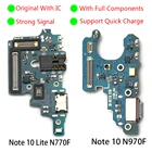 5 шт. Новый зарядка через USB коннектор для электронной платы для Samsung Note 10 20 Lite 20 Ультра голосовые подсказки с микрофоном Bluetooth гибкий кабель запасная часть
