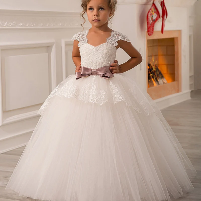 Платья для девочек с цветочным рисунком Детские платья выпускного вечера