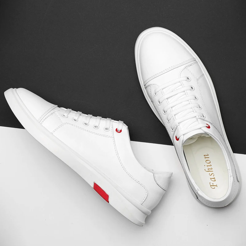 Мужские кроссовки Повседневная кожаная спортивная обувь Мужская модная