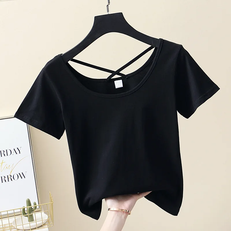 Femme T-Shirt Summer Tee Shirt Gray Short Sleeve Debardeur | Женская одежда