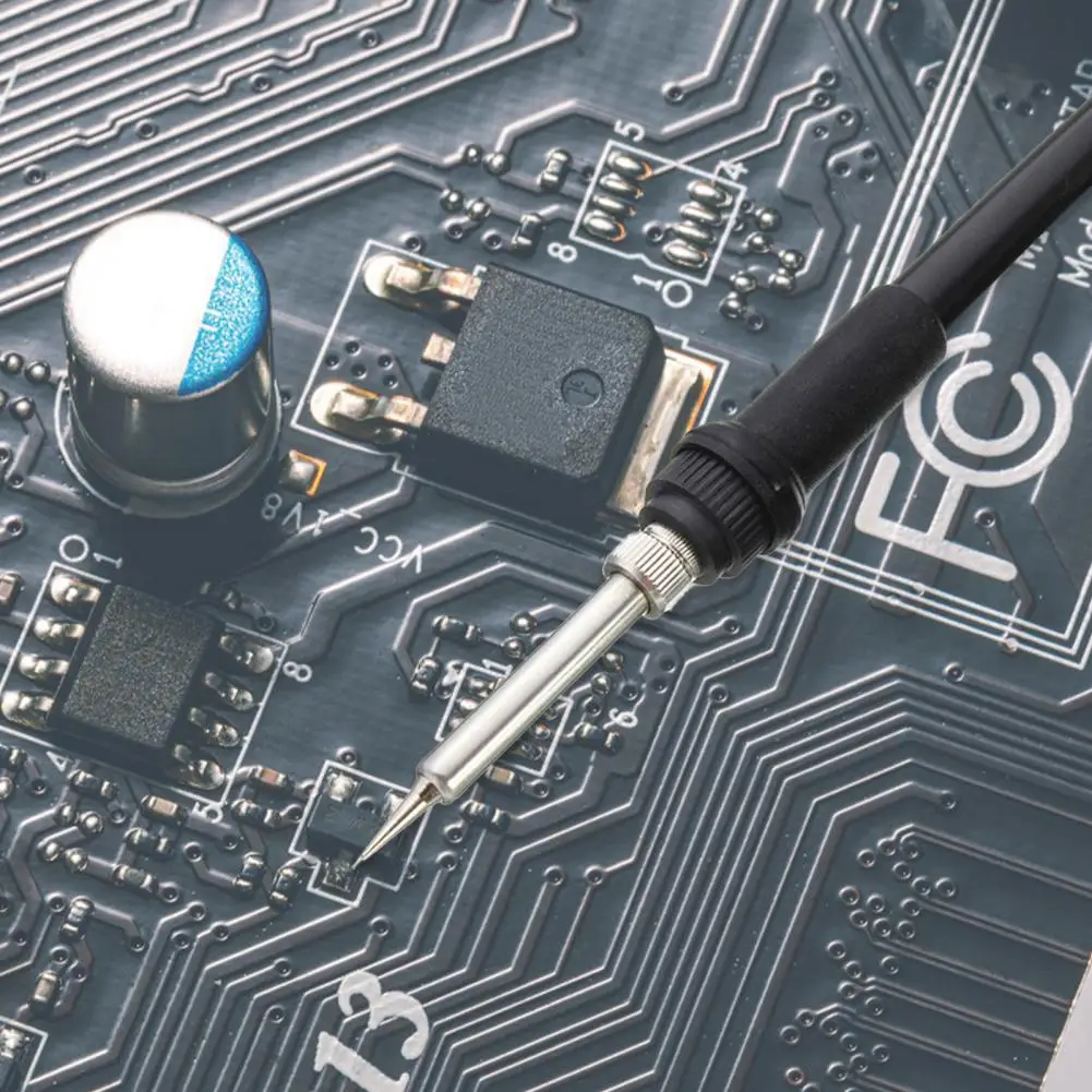 

Soldering Iron Handle Adjustable Temperature Soldering Tool Ceramic Heater Soldering Iron Head Element Solder Tips Repair DIY