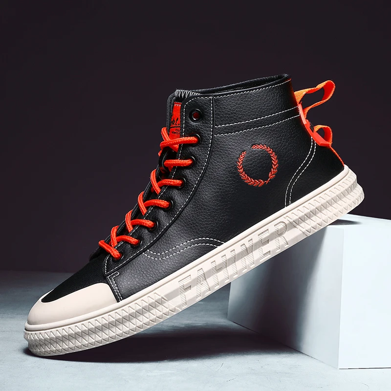 

Shoes Casual Spring Casual Shoes Sport Men Fashion Sneakers Leather Sapato Mens Causal For Black Breathable Men's Man