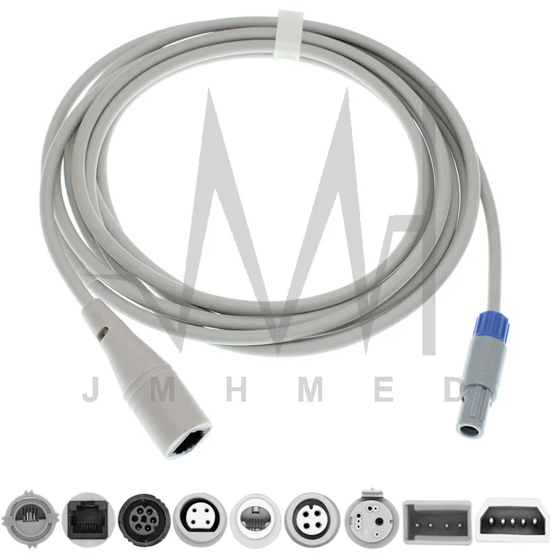 

4Pin 40°Compatible JJ-LEAD XDY-2003A/B Monitor IBP Cable ,With Argon,Abbott,Uath,Edward,BD PVB Pressure Transducer