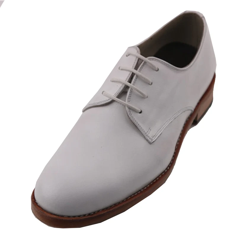 

Sipriks Luxury Mens White Wedding Shoes Italian Calf Leather Casual Derby Oxfords Goodyear Welted Leisure Shoes OX799-1