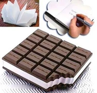 cartoon chocolate pvc notebook small notebook real chocolate smell 18pcslot novelty gift notebook school and office supply