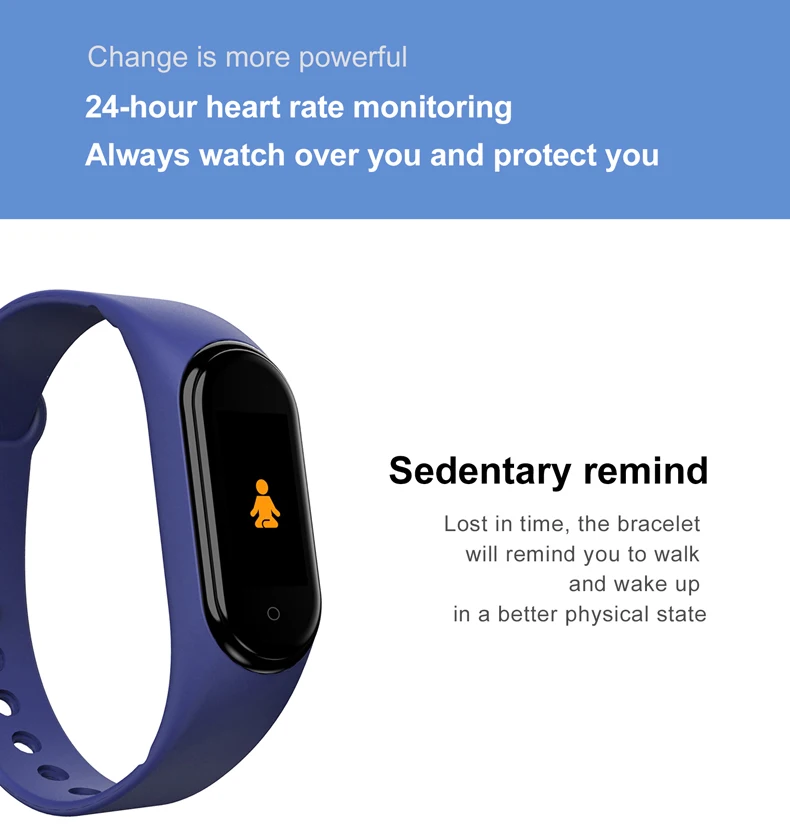 

Thermometer M4 Pro Smart Band Digital Smartband Fitness Tracker Heart Rate Blood Pressure Health Bracelet Smart watch Men Women