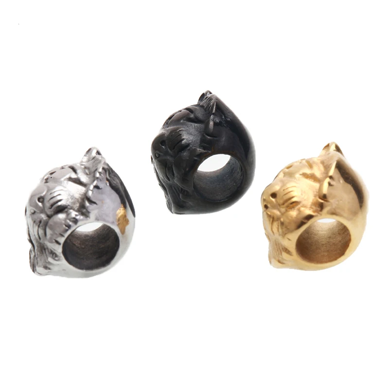 Бусины-подвески с головой тигра для изготовления ювелирных украшений
