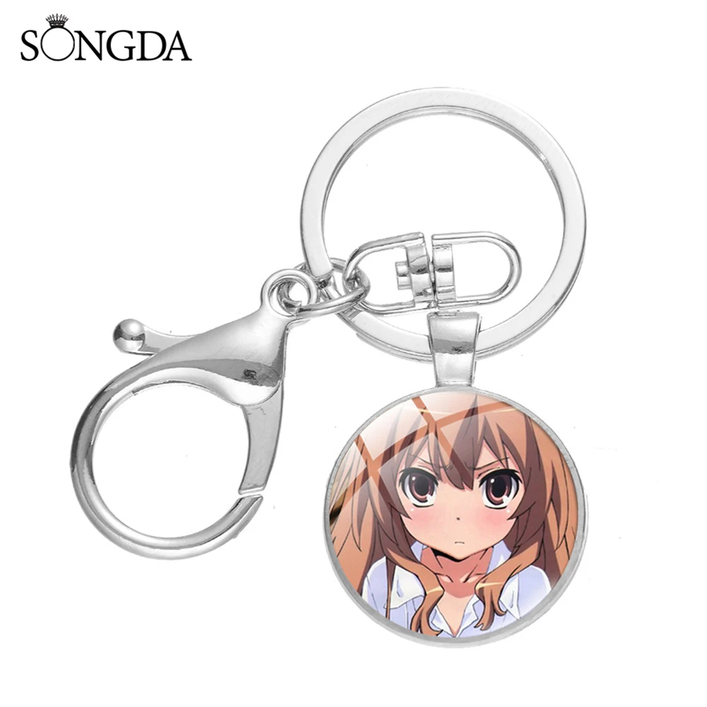 Модный брелок для ключей с героями аниме драконом X тигром женщин и девушек Toradora