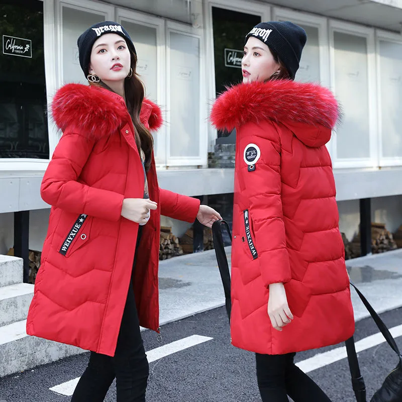 Зимняя куртка женская 2020 Женское пальто с капюшоном приталенная верхняя одежда