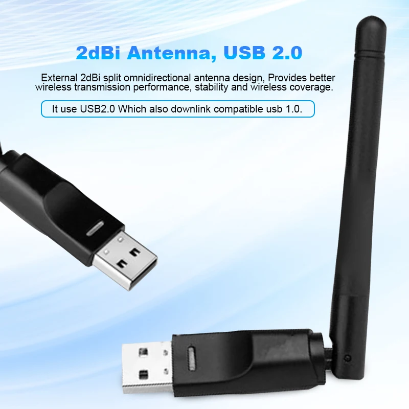 USB Wi-Fi антенна MT7610 150 Мбит/с 2 дБи | Компьютеры и офис