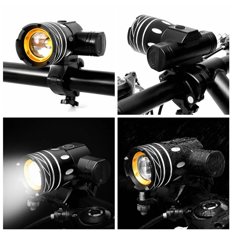 Bike Bicycle Light USB LED Rechargeable Set Mountain Cycle Front Back Headlight Lamp Flashlight | Lights