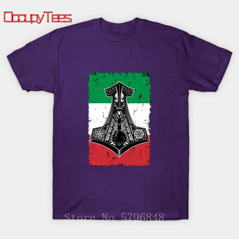 taly Viking Flag Odin Warrior Legend T Shirt Pure Cotton Tops Tee Men Short Sleeve O neck Tees Summer Mens Thor T-Shirts | Мужская
