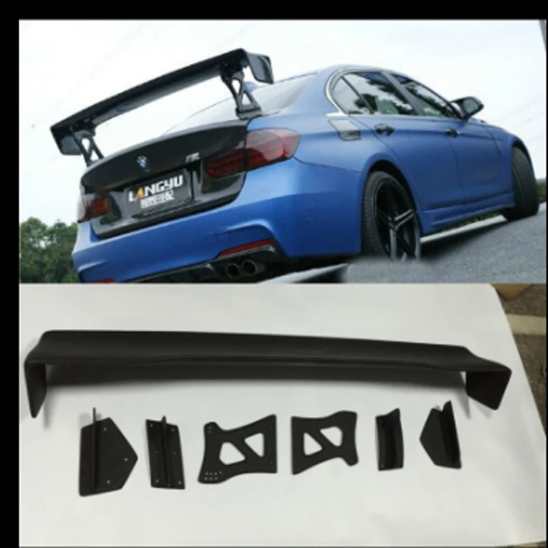 

For BMW M3 E90 E92 E46 F30 GTS Style 100% Carbon Fiber Universal Rear Wing Spoiler