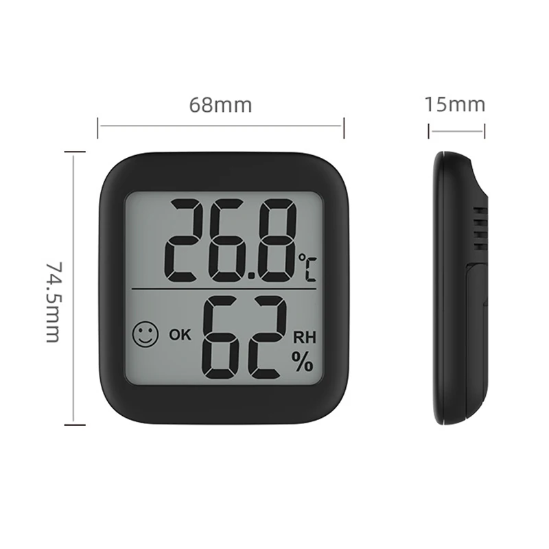 

Convenient Digital LCD Thermometer Sensor Hygrometer Gauge Aquarium Monitoring Display Humidity Detector Household Instruments