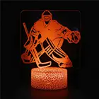 Светодиодный 3d-светильник для хоккея с шайбой, светодиодный светильник для хоккея с Usb, прикроватный ночник, детский подарок для мужчин и женщин, награда за активность
