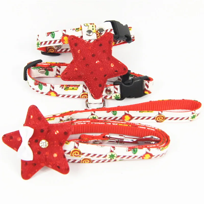 

Christmas Cat I-Shaped Chest Strap Cat Traction Set Pet's Chest-Back Pet Supplies Manufacturer