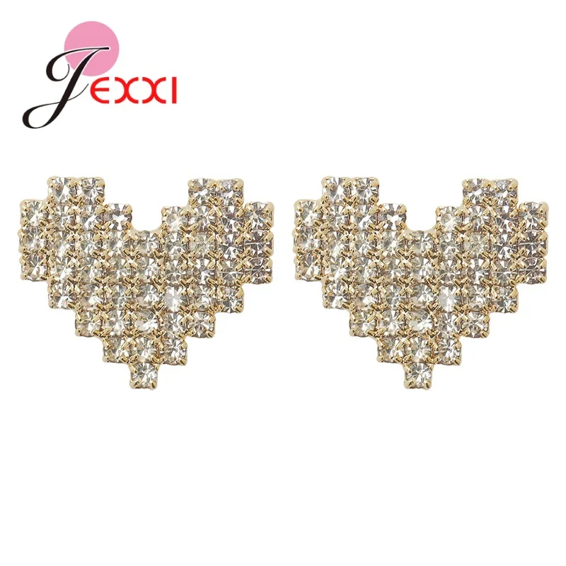 

Лучшее качество 925 серьги-гвоздики из стерлингового серебра в виде сердечек, хит продаж, Свадебные обручальные кольца вечерние ювелирные из...