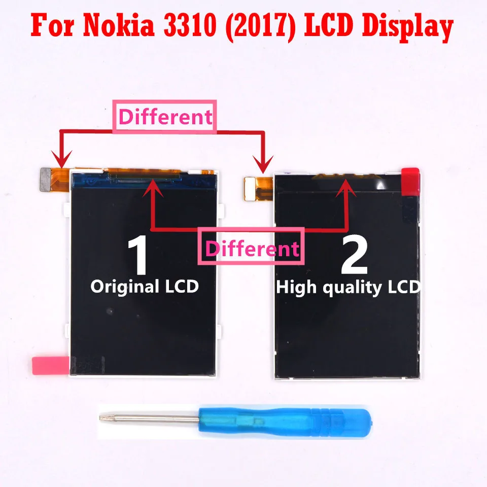 HKFASTEL ЖК-дисплей для мобильного телефона Nokia 3310 3g TA-1022 TA-1036 TA-1006 версия ЖК-дисплей дигитайзер+ инструмент