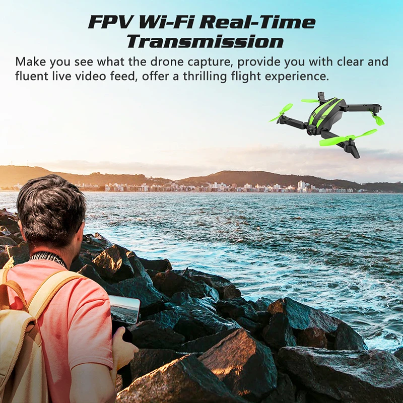 Складной мини-Квадрокоптер GW68 Global Drone FPV с HD-камерой | Игрушки и хобби