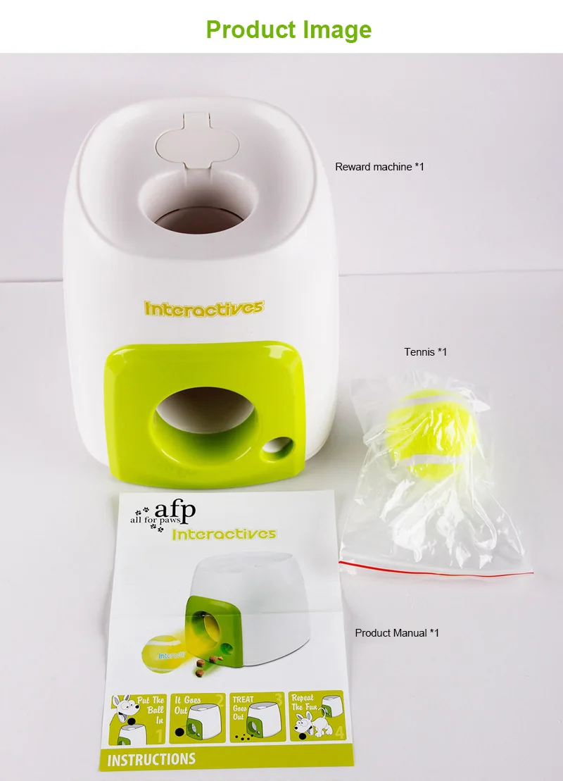 

Pet Toy Double Hole Tennis Food Reward Machine Dog Interactive Training Intelligent Feeding Tennis Leaker