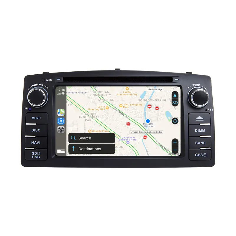 Автомагнитола на Android 9 0 со встроенным GPS-Навигатором для Toyota Corolla E120 BYD F3 2000 2005 2006 |
